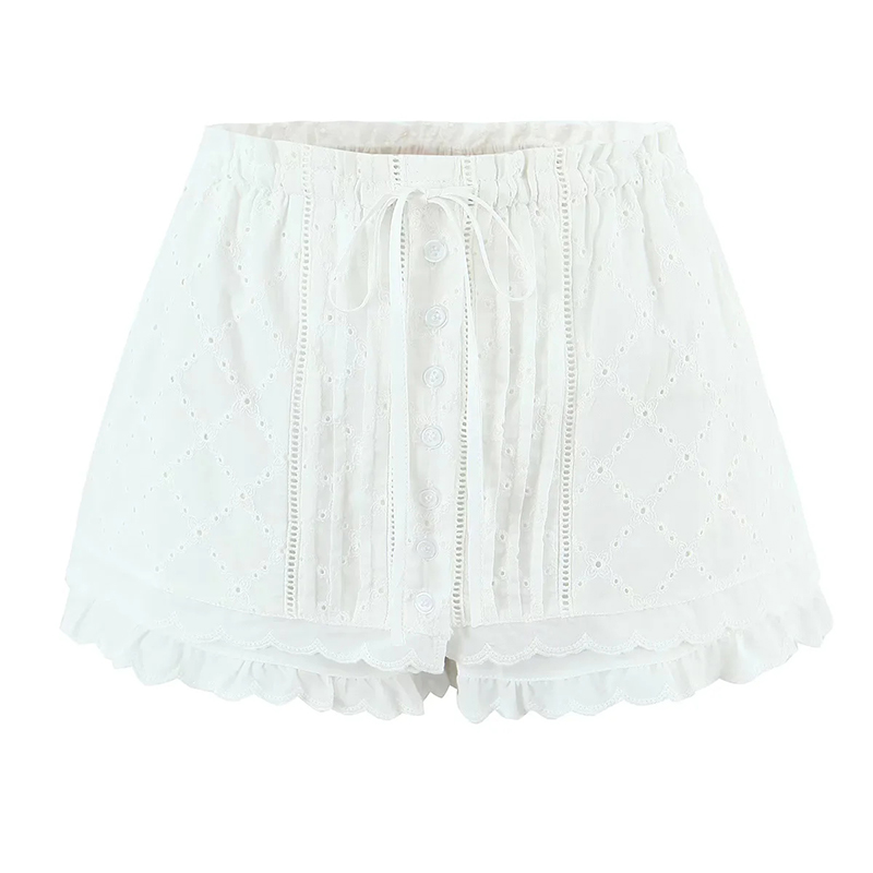 Culottes Bordados Con Cordones