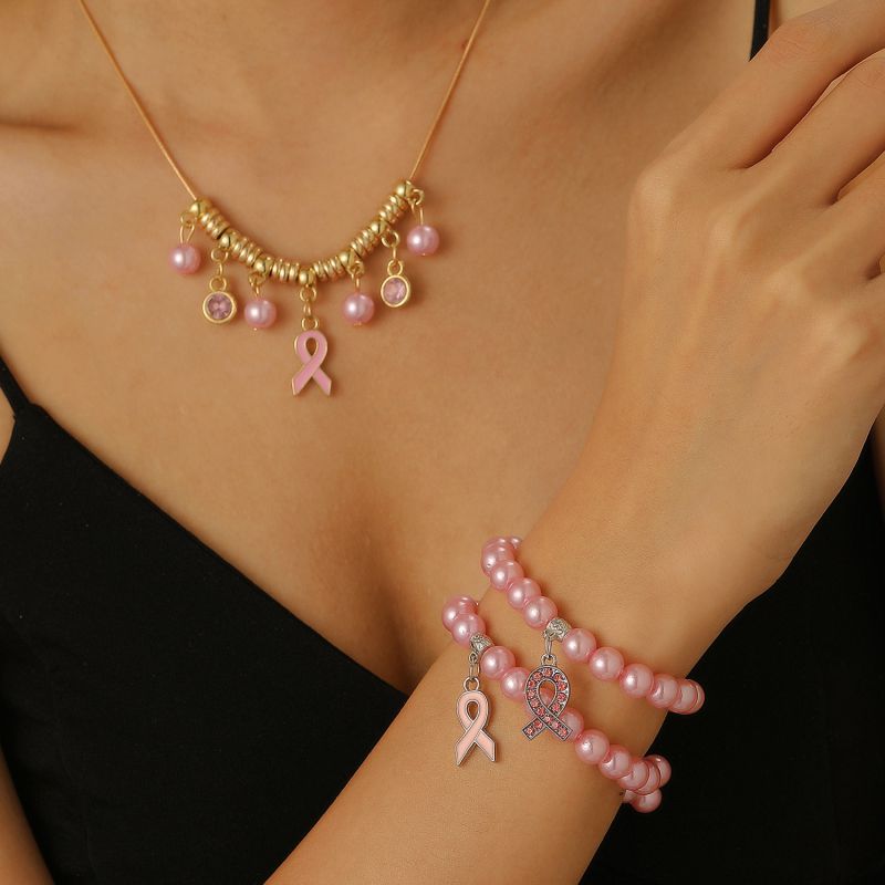 Pulsera De Aleación Con Corazón De Diamantes