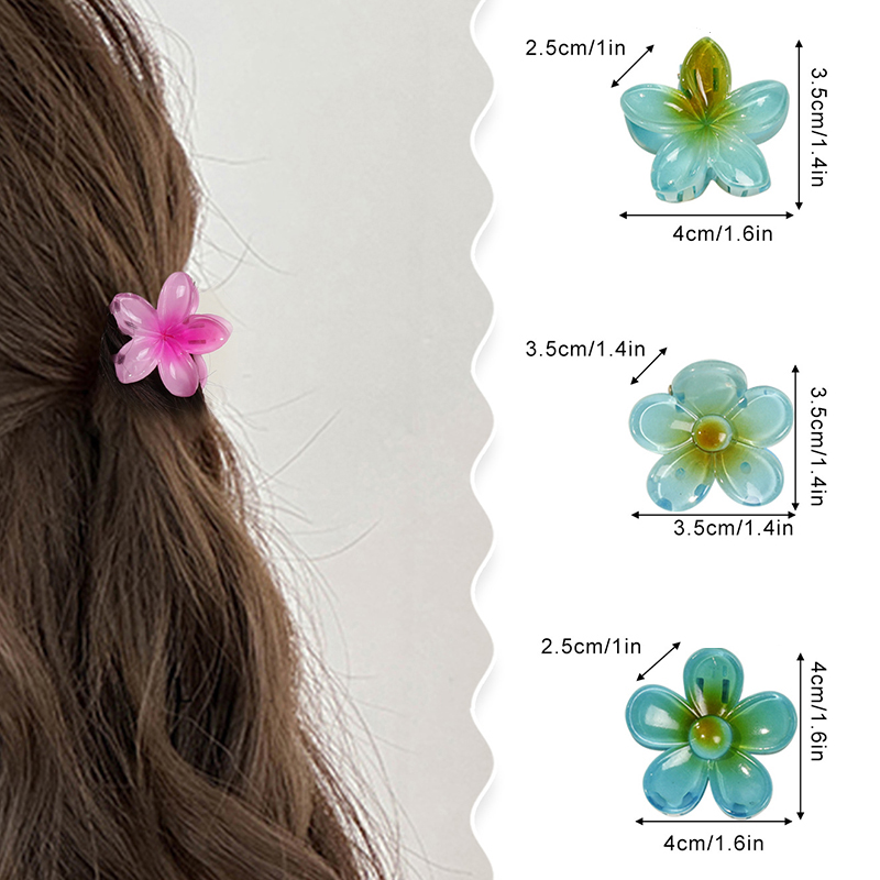 Juego De Pinzas De Plumeria De Resina