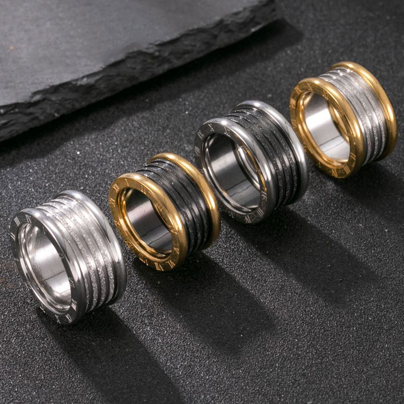 Anillo Redondo De Acero Inoxidable Para Hombre