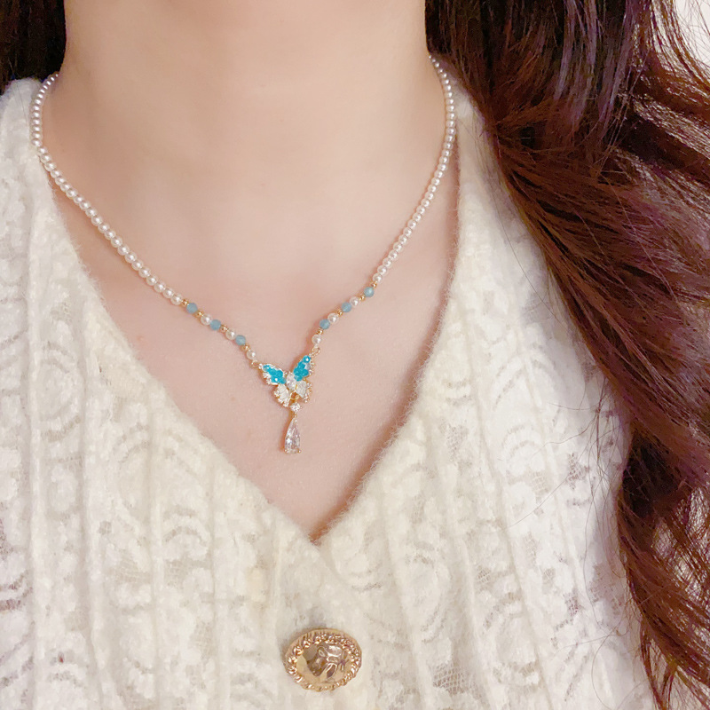 Collar De Mariposa De Cobre