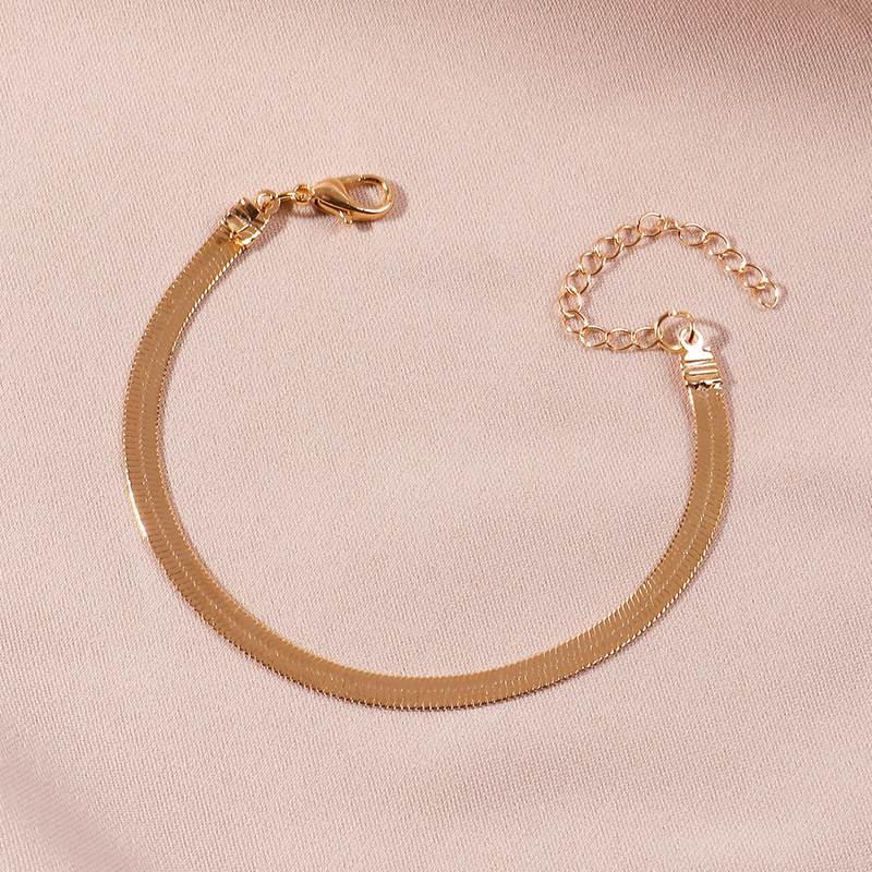 Pulsera De Cadena De Hueso De Serpiente De Aleación