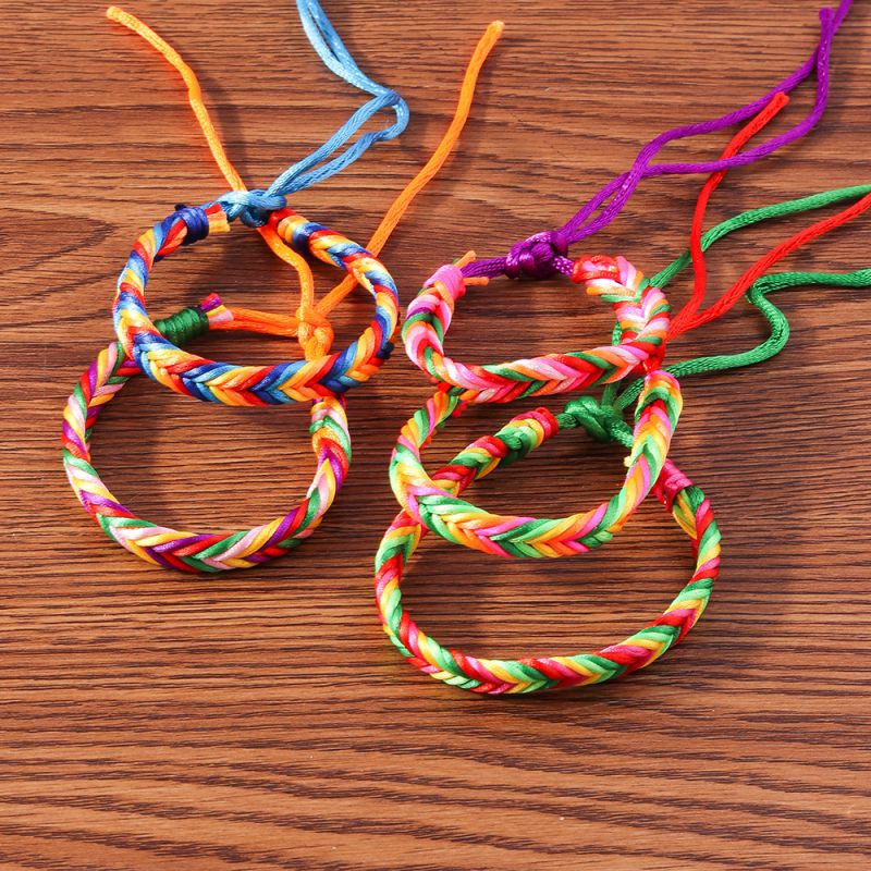 Pulsera Trenzada De Tela