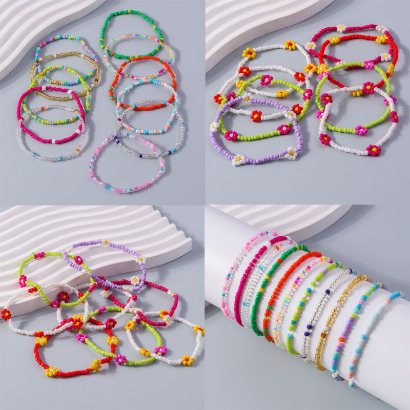 Pulsera De Cuentas De Arroz De Resina