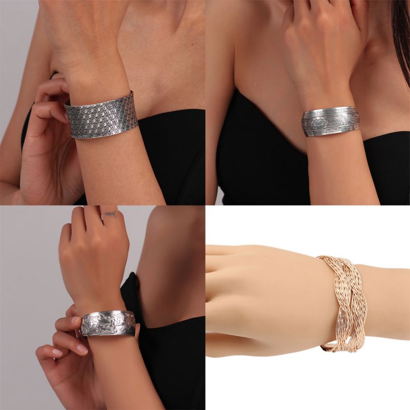 Pulsera De Aleación Con Diseño De Fénix