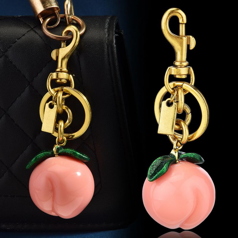 Persimmon Bag Pendant Metal Persimmon Bag Charm