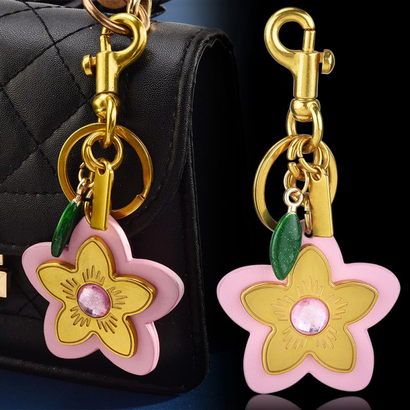 Llavero De Flor De Pu