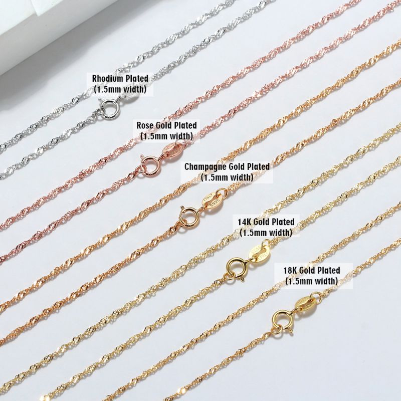 Gold Length:60cm Silver Geometric Chain Men's Necklace