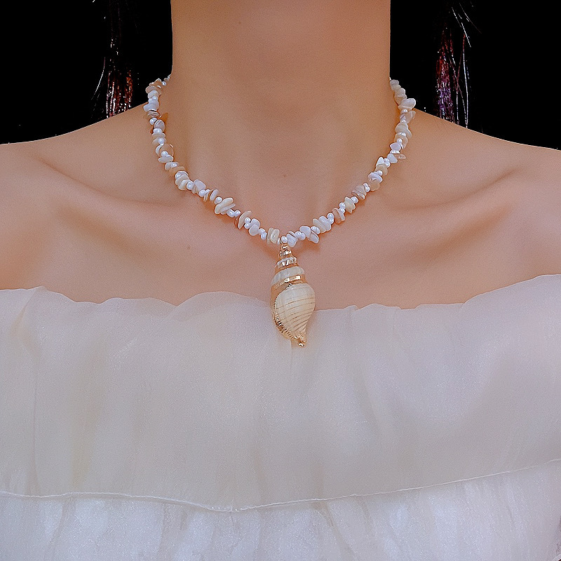 Collar De Caracola Geométrica