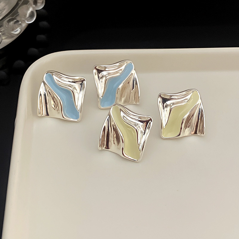 Pendientes De Cobre Trenzados Irregulares