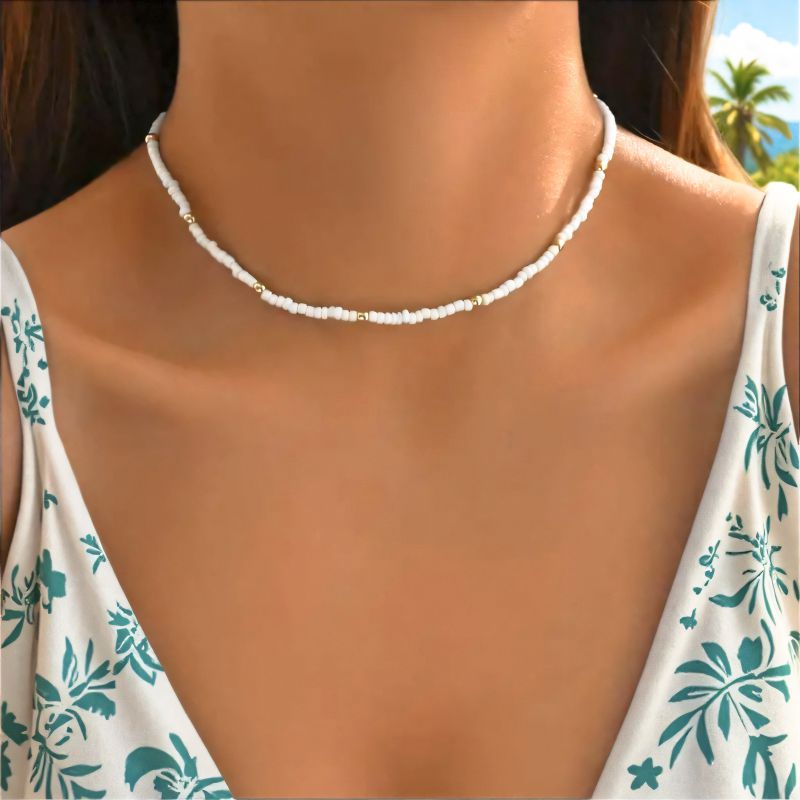 Collar De Cuentas De Arroz