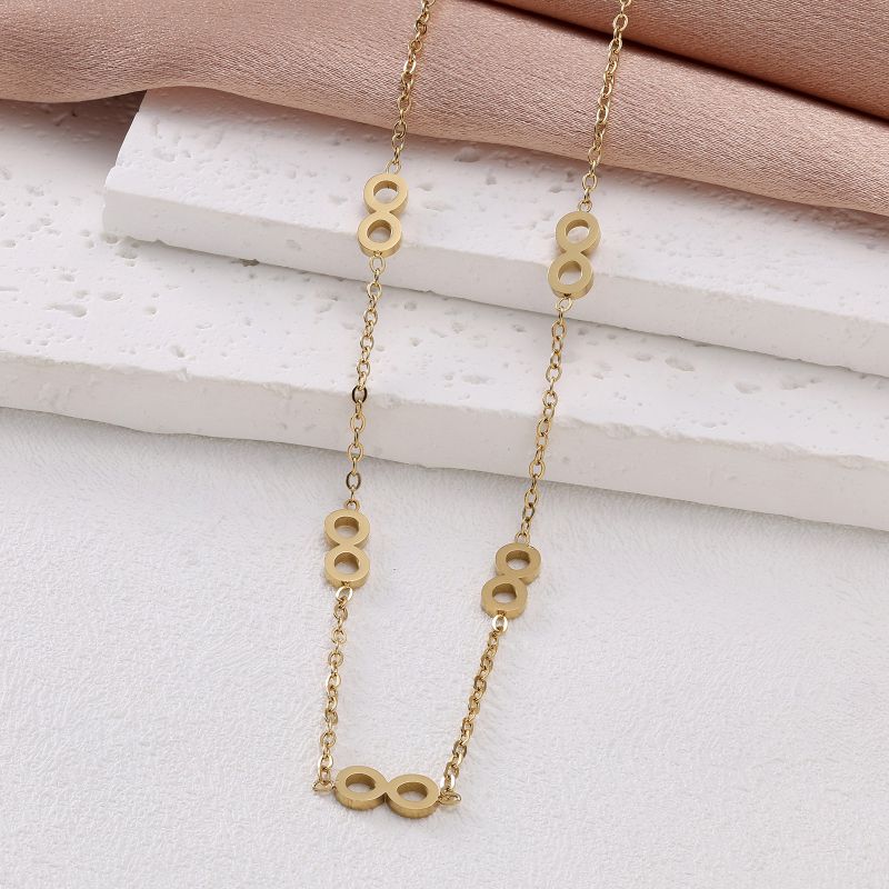 Conjunto De Collar Pulsera Y Pendientes Con Símbolo De Acero De Titanio