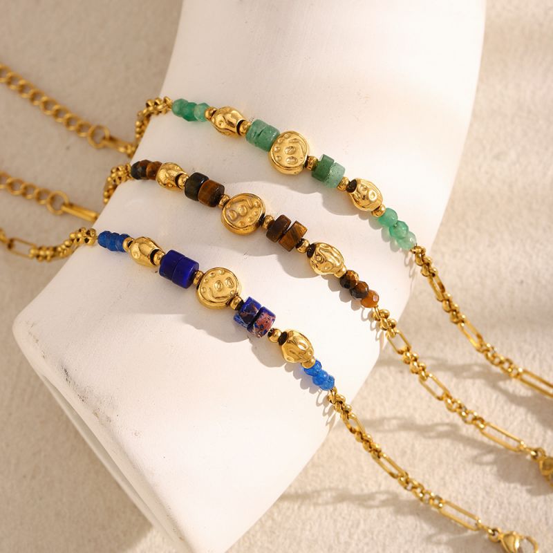 Pulsera De Cuentas De Acero Inoxidable