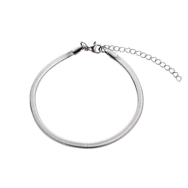 Pulsera De Cadena De Hueso De Serpiente De Aleación