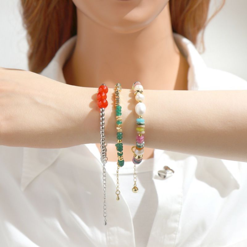 Pulsera De Cuentas Geométricas