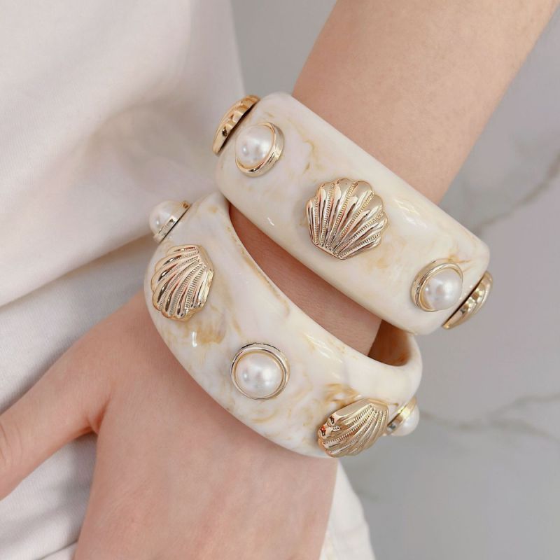 Pulsera De Concha Acrílica