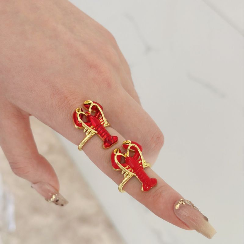 Anillo De Langosta De Cobre
