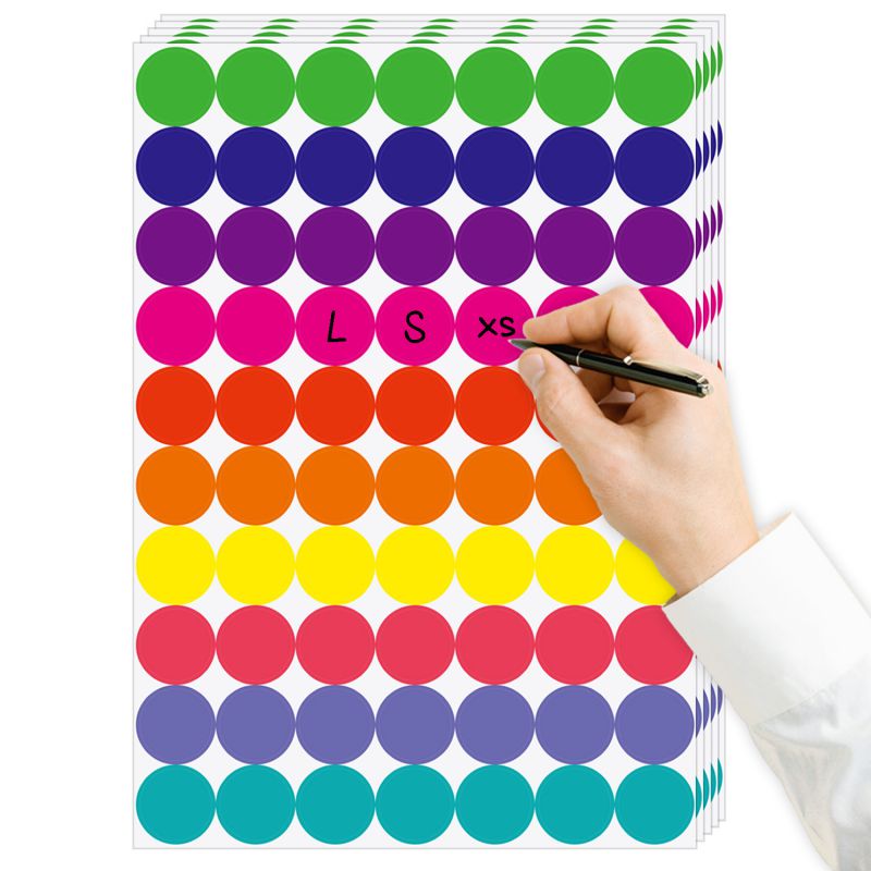 Color Colored Circle Diy Sealing Stickers (*30)