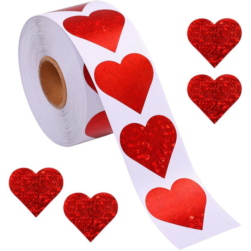 1.5 In. - 3.8 Cm (cv20) 500 Love Sealing Labels (*2)