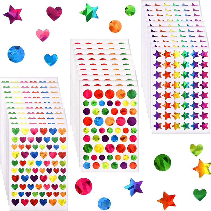 Pentagram 2 Laser Five-pointed Star Stickers (*50)