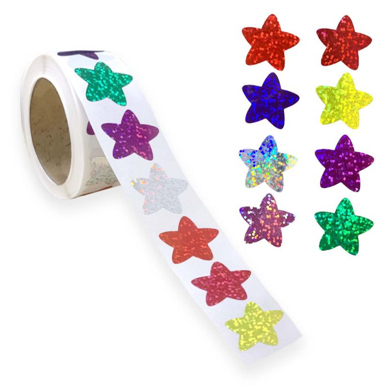 Star 500/roll Self-adhesive Star Stickers (*2)