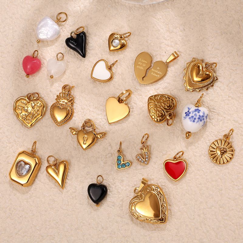 Pendant 21# Stainless Steel Heart Pendant (without Chain)