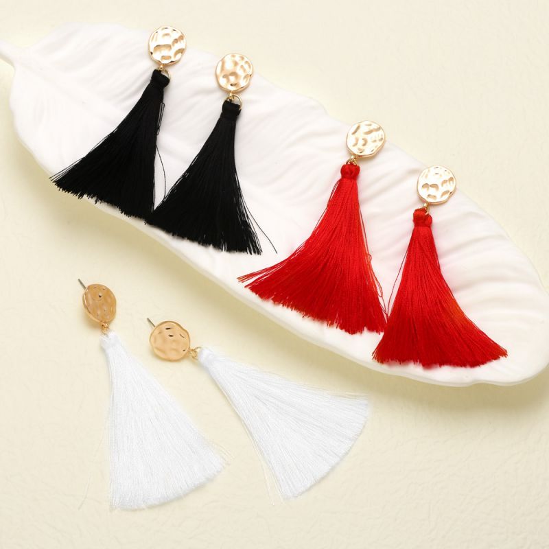 Pendientes De Borlas De Cobre