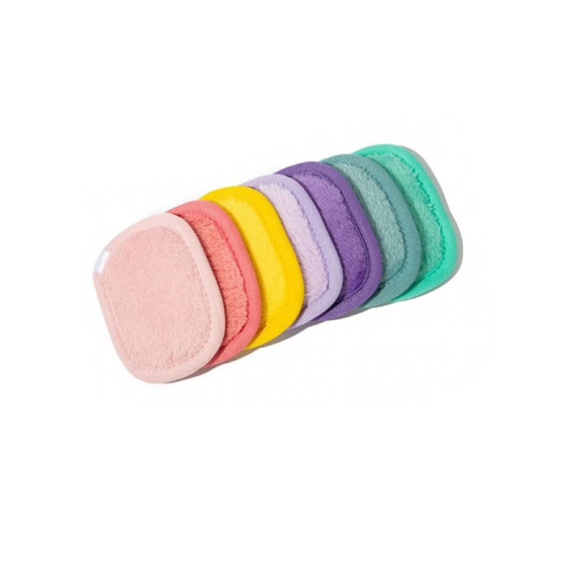 Juego De Borlas Desmaquillantes Lavables De Franela