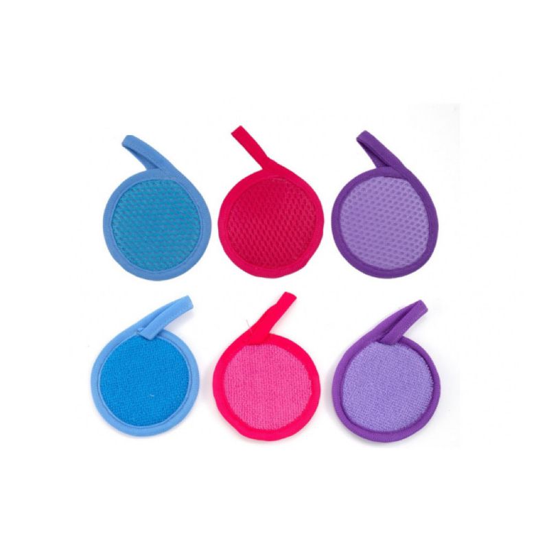 Set De 5 Borlas Limpiadoras Desmaquillantes Redondas