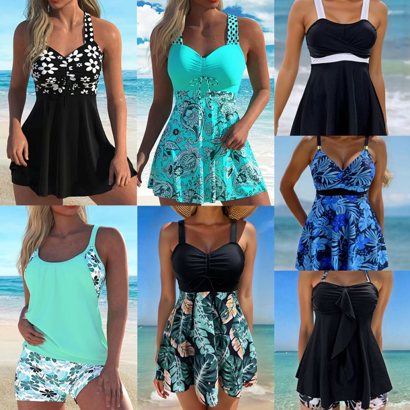 12# Polyester Printed Boxer Swimsuit
