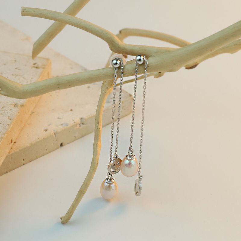 Pendientes De Perla Sonriente