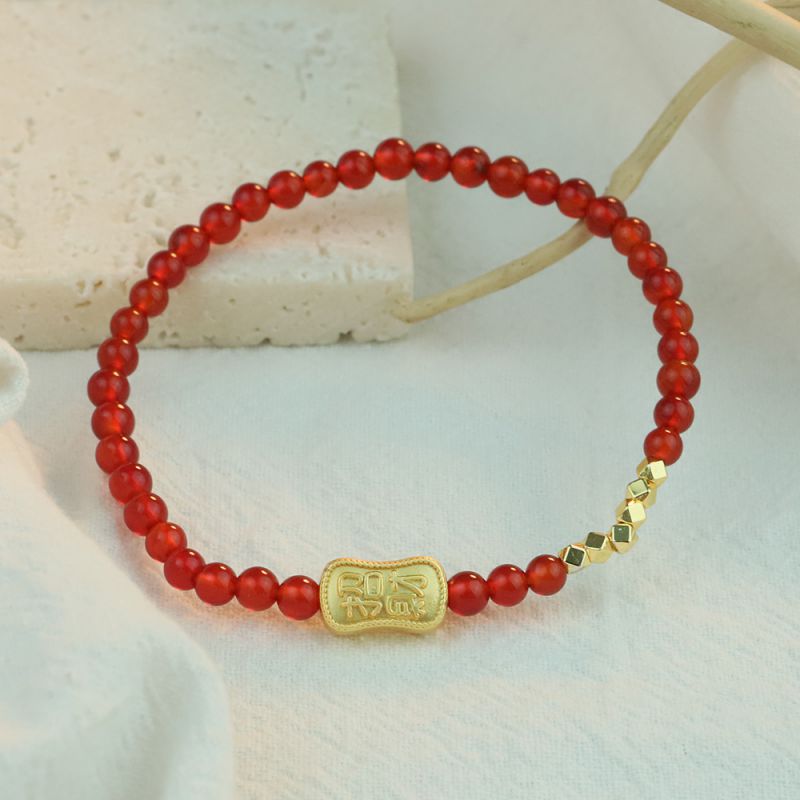 Pulsera De Cuentas De Ágata