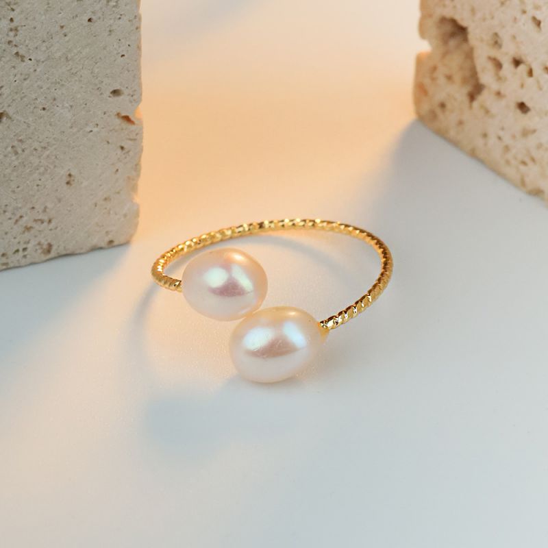 Anillo Redondo De Perla