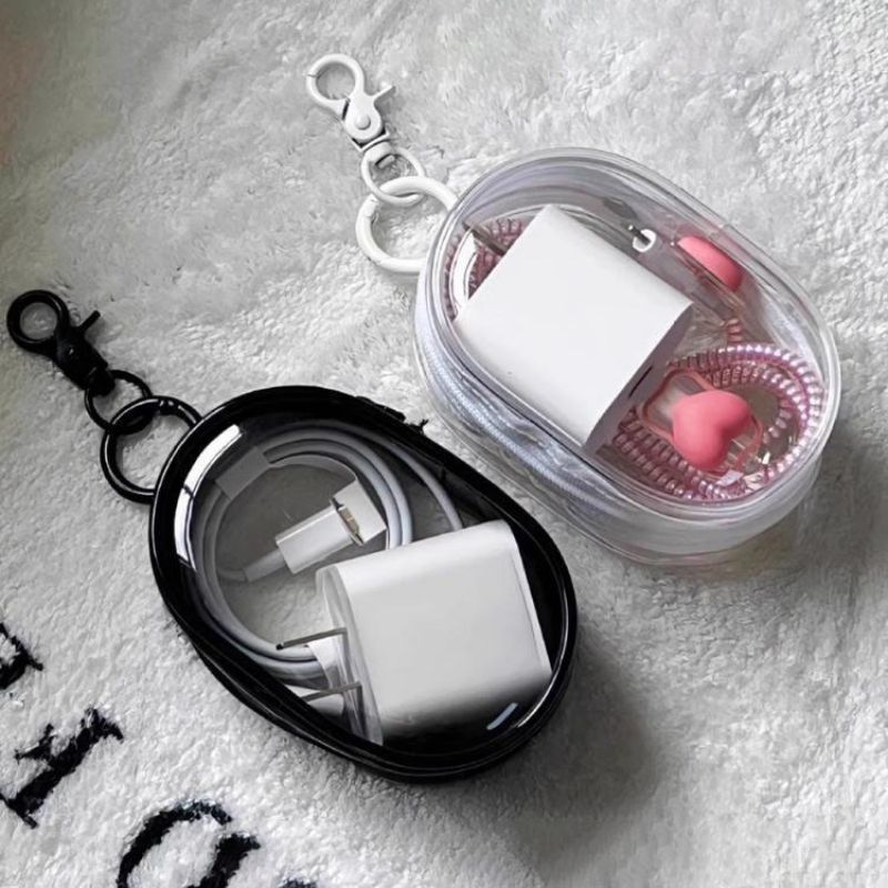 10.5/6.5/4transparent Data Cable Storage Bag