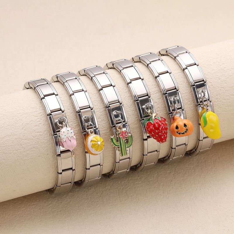 Pulsera Modular De Fresa Mango Helado Y Calabaza