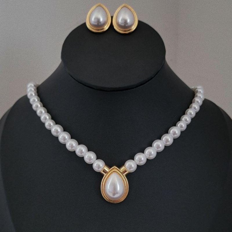 Collar De Perlas De Imitación