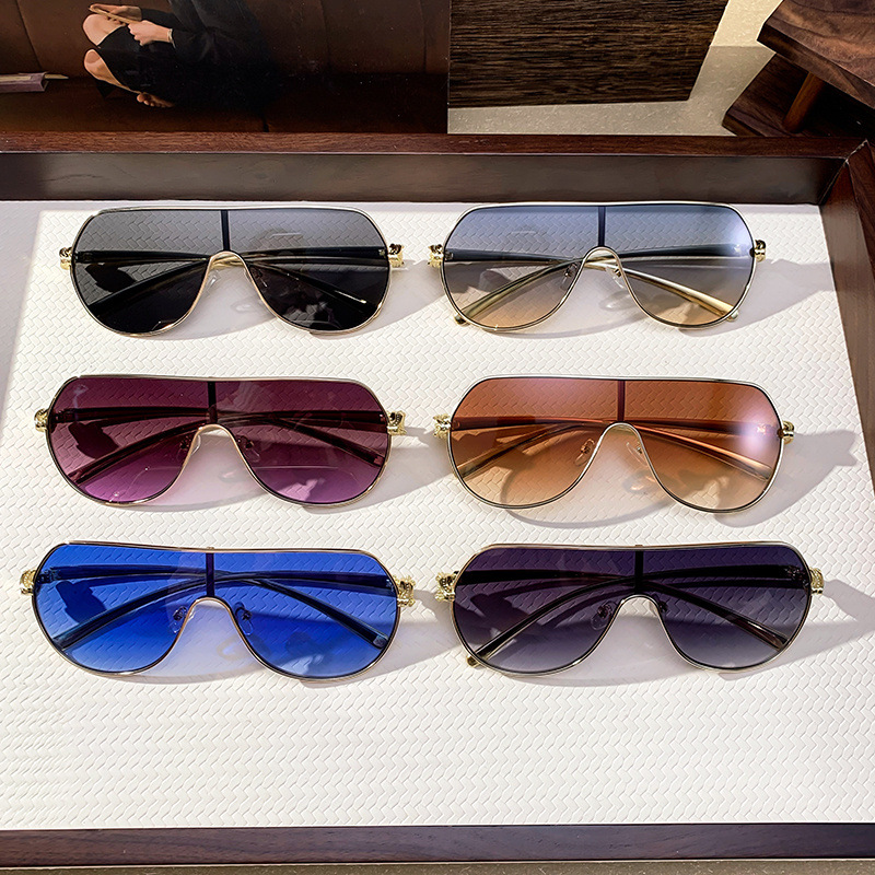 Gafas De Sol De Una Sola Pieza Con Montura Grande