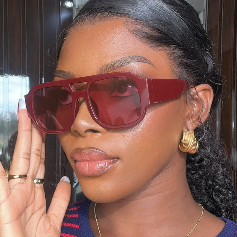 Gafas De Sol Cuadradas Con Doble Puente