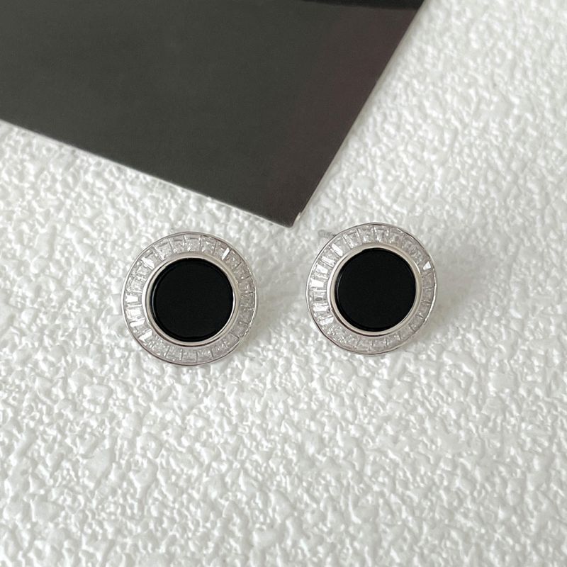 Pendientes De Botón De Plata