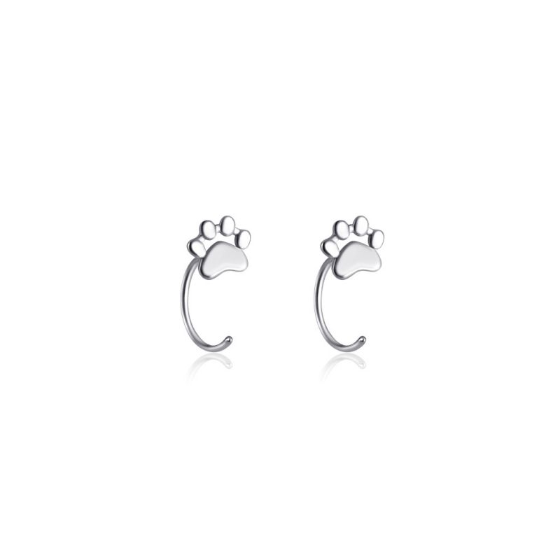 Pendientes De Garra De Gato De Plata