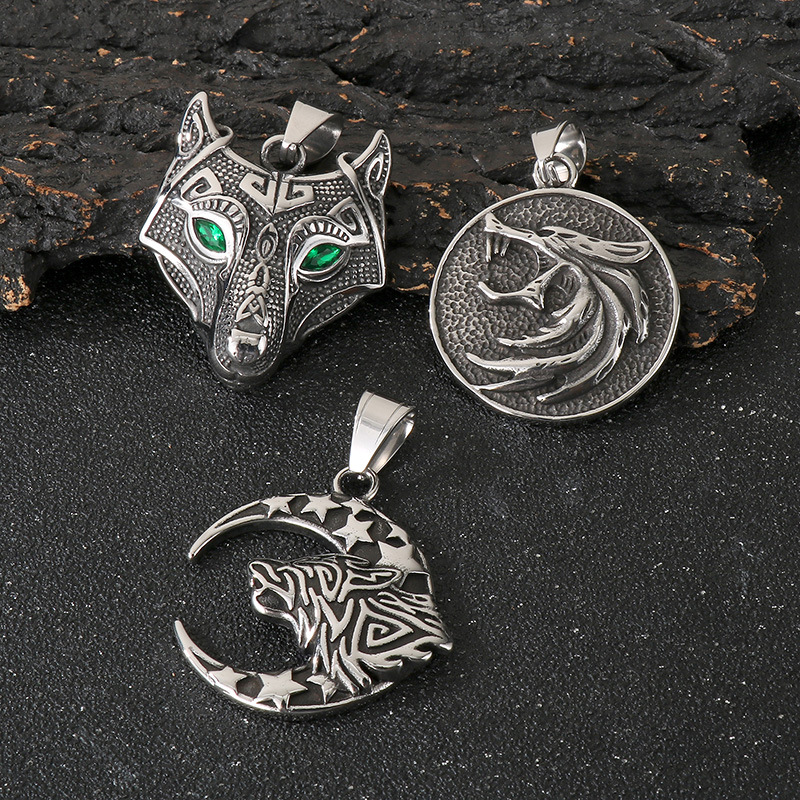 Collar De Cadena Torcida De Acero Y Titanio Para Hombre