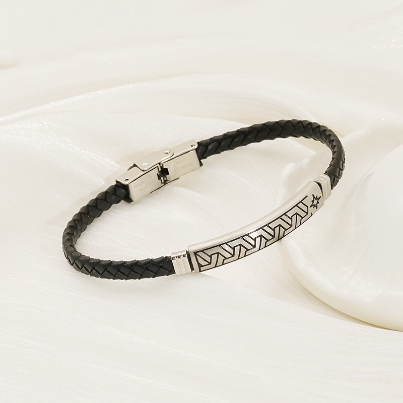 Bracelet Titanium Steel Round Bracelet