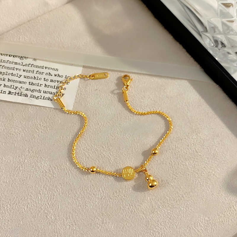 Gold Fu Brand Gourd Bracelet