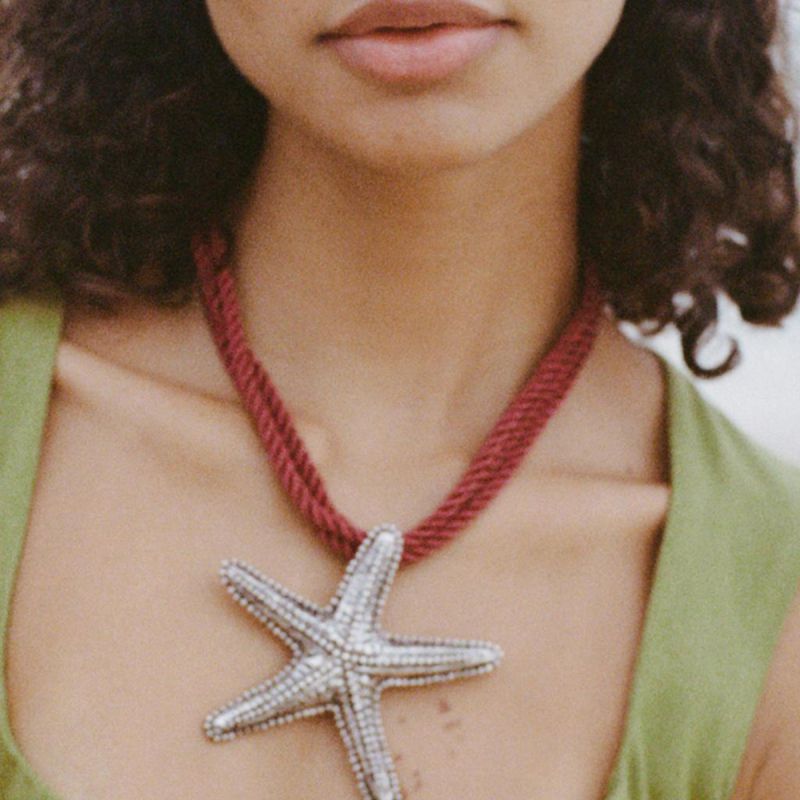 Collar De Estrella De Mar De Aleación