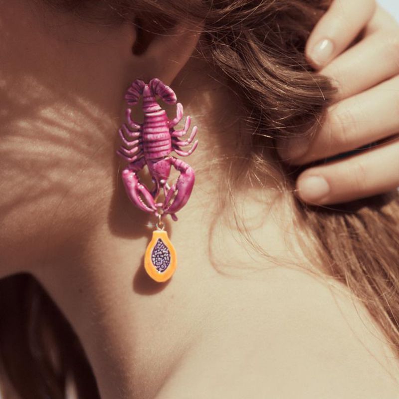 Lobster Alloy Lobster Earrings