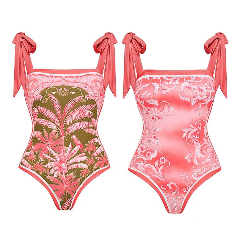 Vestido De Playa Estampado De Poliéster