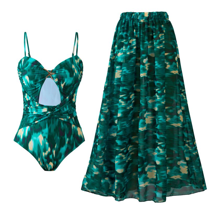 Vestido De Playa Estampado De Poliéster