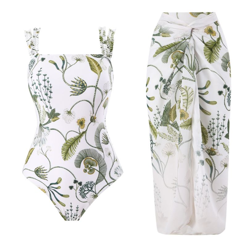 Vestido De Playa Estampado De Poliéster