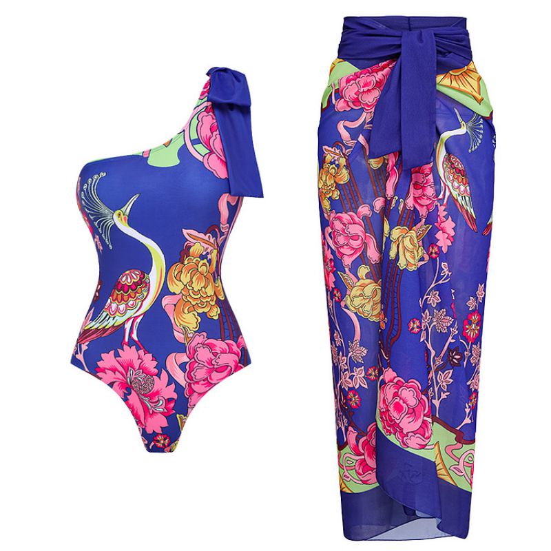 Vestido De Playa Estampado De Poliéster