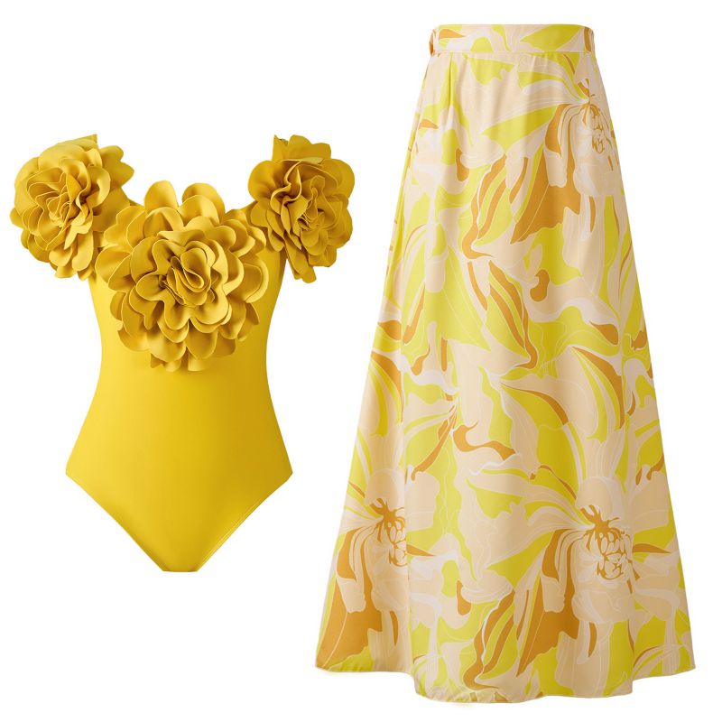 Vestido De Playa Estampado De Poliéster